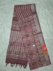 Linen cotton saree