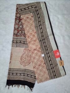 Linen cotton saree