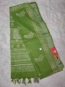 Linen cotton saree