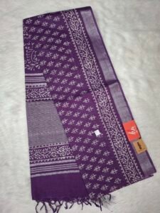 Linen cotton saree