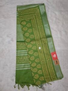 Linen cotton saree