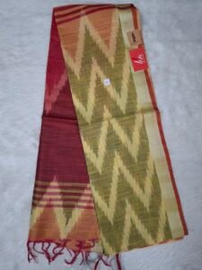 Linen cotton saree